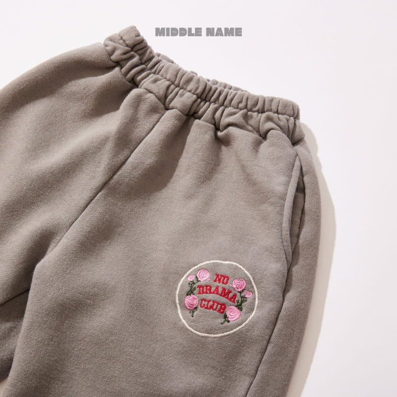 Middle Name - Korean Children Fashion - #childofig - Flower Embroidery Pants - 4