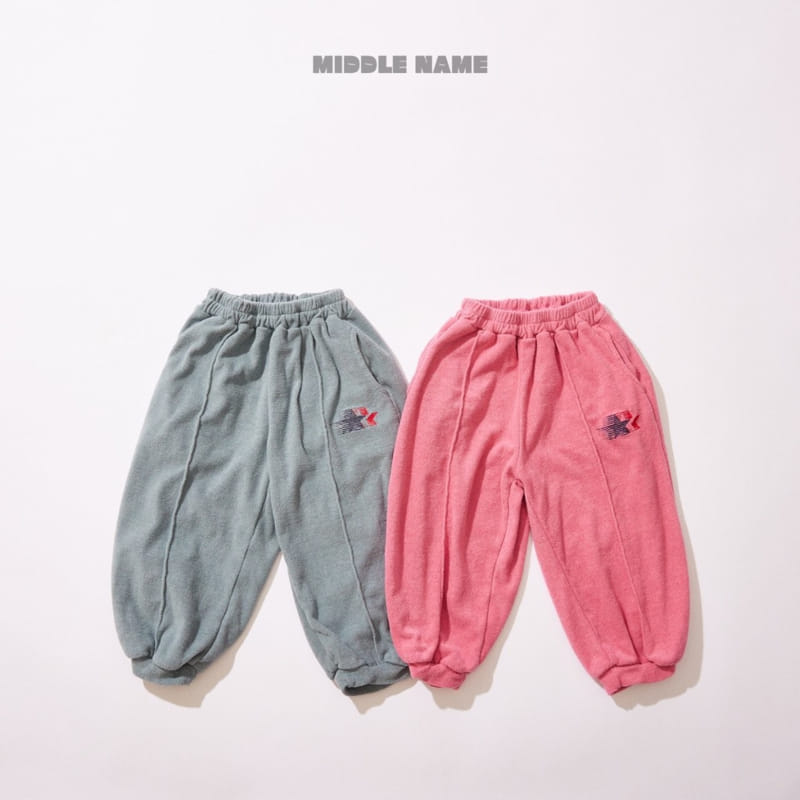 Middle Name - Korean Children Fashion - #stylishchildhood - Terry Star Jogger Pants