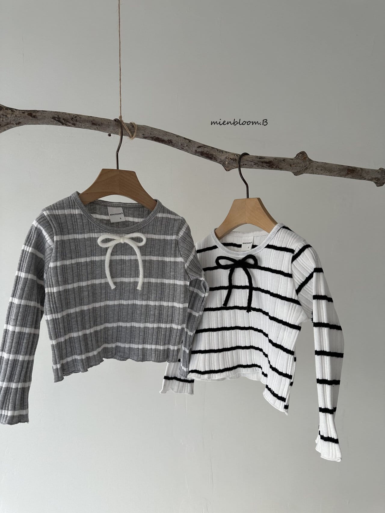 Mienbloom B - Korean Children Fashion - #designkidswear - ST Ribbon Tee