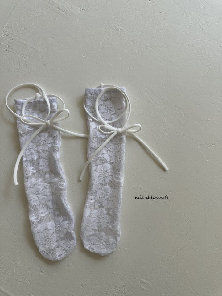 Mienbloom B - Korean Children Fashion - #designkidswear - mesh Lace Socks - 8