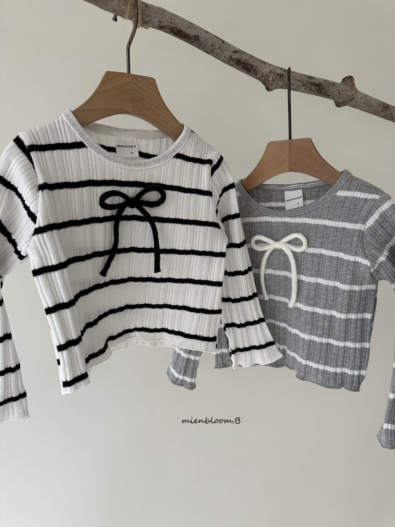 Mienbloom B - Korean Children Fashion - #discoveringself - ST Ribbon Tee - 2