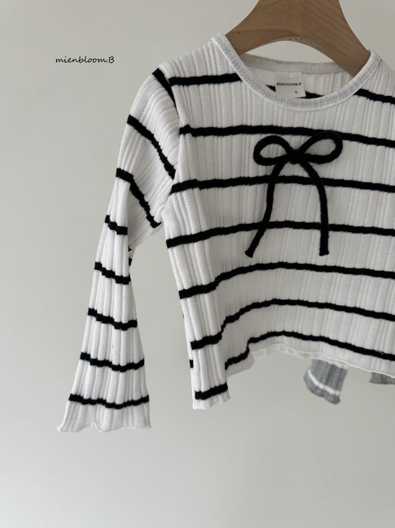 Mienbloom B - Korean Children Fashion - #fashionkids - ST Ribbon Tee - 3