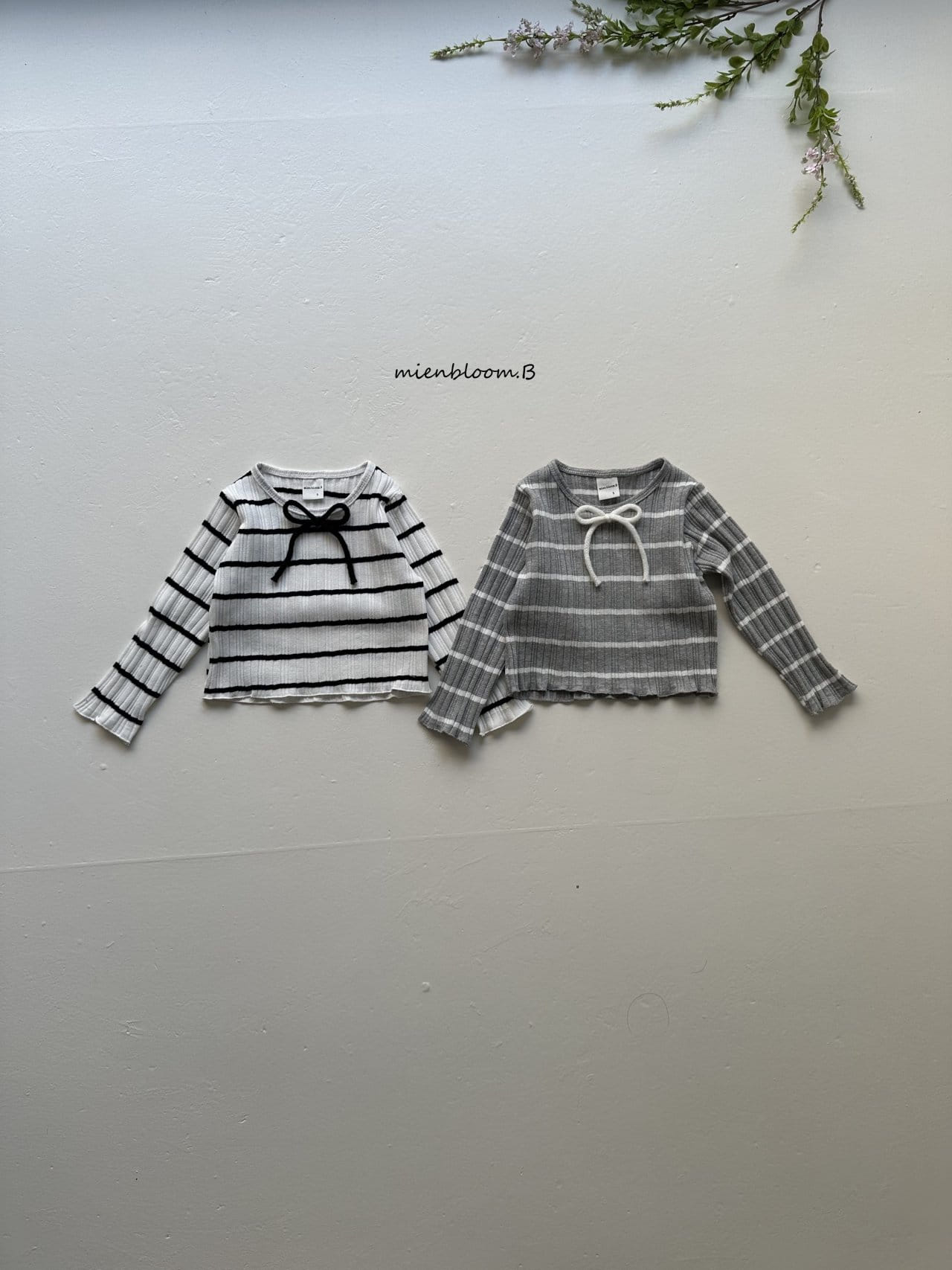 Mienbloom B - Korean Children Fashion - #fashionkids - ST Ribbon Tee - 4