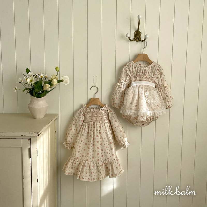 Milk Balm - Korean Children Fashion - #stylishchildhood - Ella Smoking One-Piece - 4