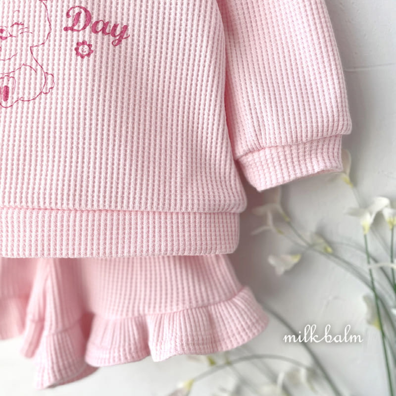 Milk Balm - Korean Children Fashion - #littlefashionista - Bunny Frill Top Bottom Set - 9