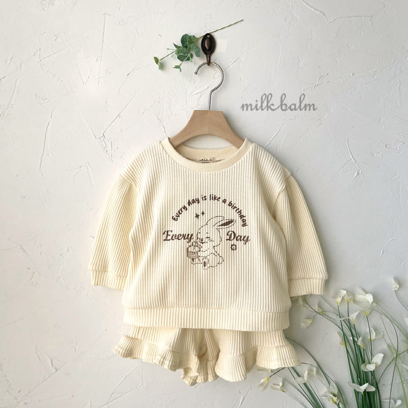 Milk Balm - Korean Children Fashion - #magicofchildhood - Bunny Frill Top Bottom Set - 10