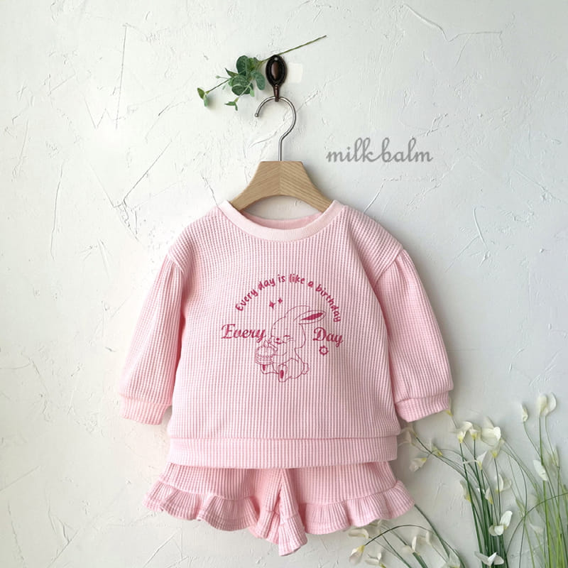 Milk Balm - Korean Children Fashion - #minifashionista - Bunny Frill Top Bottom Set - 11