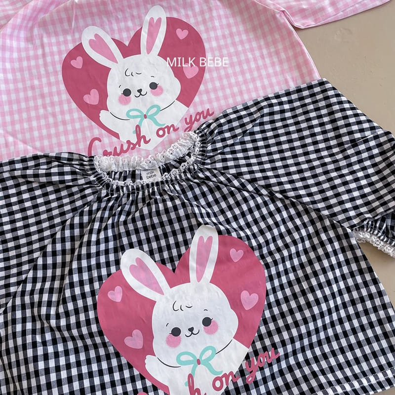 Milk Bebe - Korean Children Fashion - #minifashionista - Check Blouse - 3