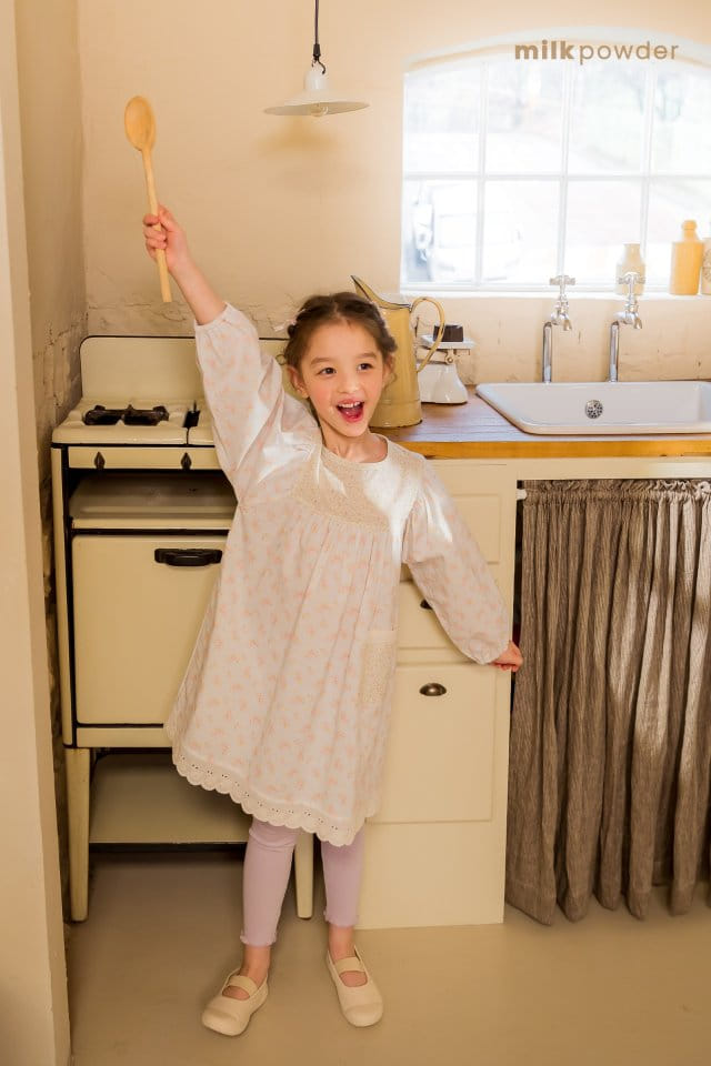Milk Powder - Korean Children Fashion - #kidsshorts - Flora One-Piece - 3