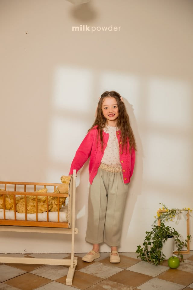 Milk Powder - Korean Children Fashion - #magicofchildhood - Bom Bom Knit Cardigan - 6