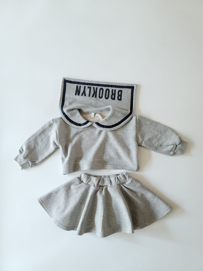 Million Dollar Baby - Korean Children Fashion - #childofig - Sailor Skirt Top Bottom Set - 5