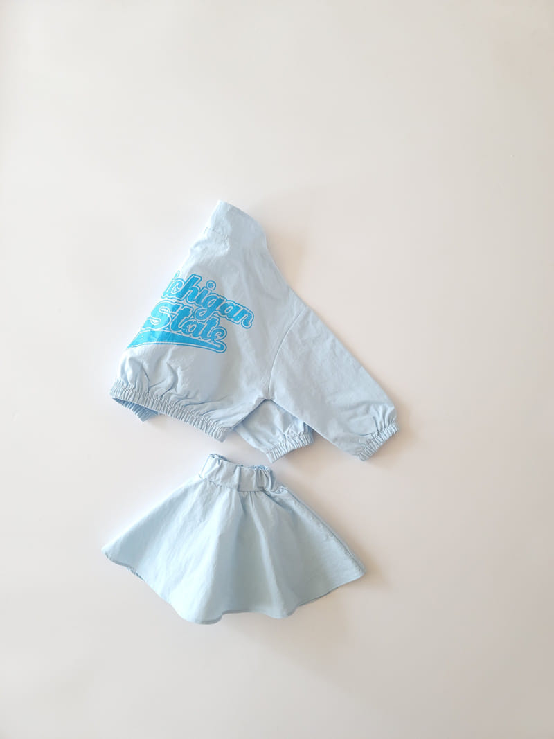 Million Dollar Baby - Korean Children Fashion - #fashionkids - Anorak Skirt Top Bottom Set - 9