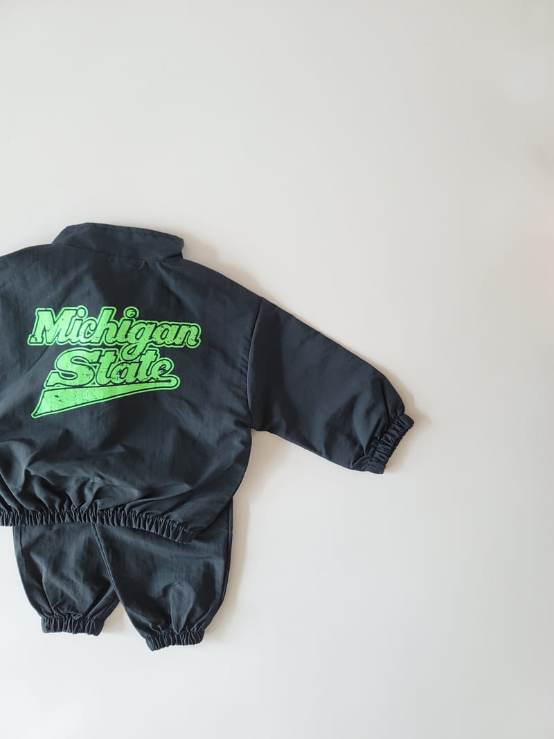 Million Dollar Baby - Korean Children Fashion - #fashionkids - Anorak Pants Top Bottom Set - 8