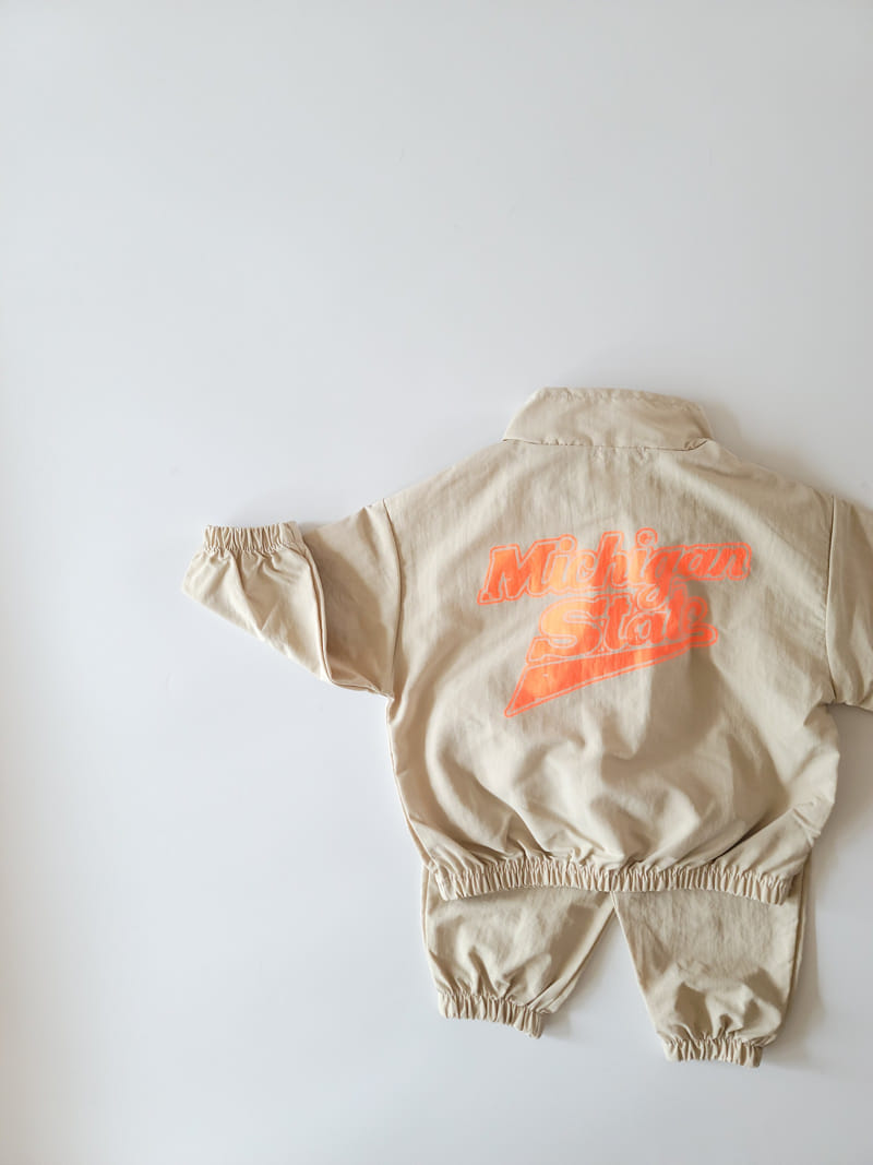 Million Dollar Baby - Korean Children Fashion - #kidsshorts - Anorak Pants Top Bottom Set - 9