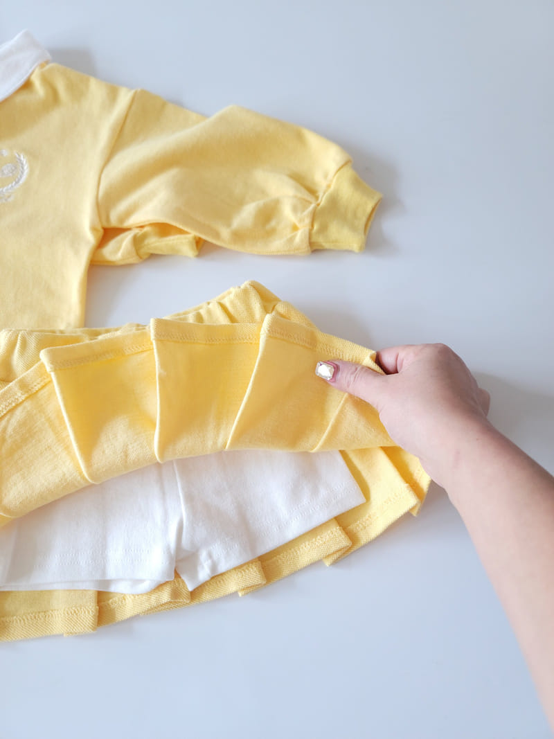 Million Dollar Baby - Korean Children Fashion - #magicofchildhood - PK Skirt Top Bottom Set - 3