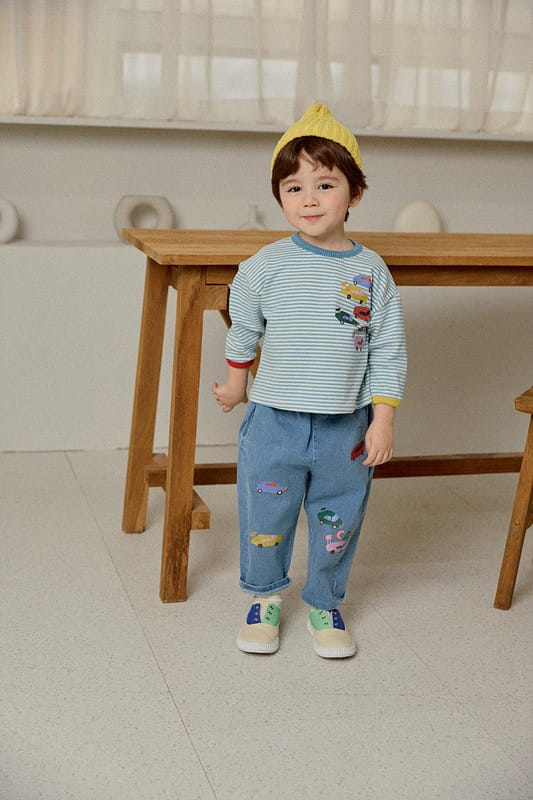 Mimico - Korean Children Fashion - #stylishchildhood - Croak Collar Tee - 4