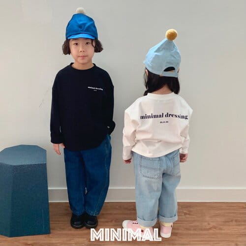 Minimal - Korean Children Fashion - #discoveringself - Diagonal Denim Pants - 5