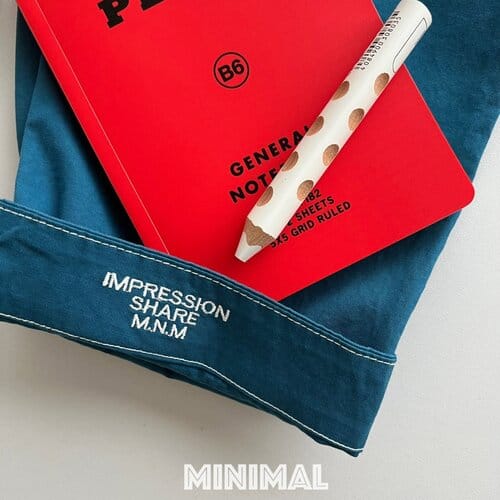 Minimal - Korean Children Fashion - #kidsshorts - Minimal Embroider Pants - 9