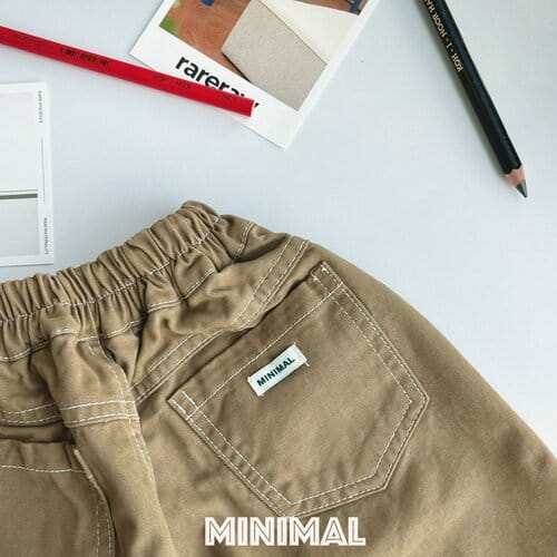 Minimal - Korean Children Fashion - #kidsshorts - Stitch Half Pants - 3