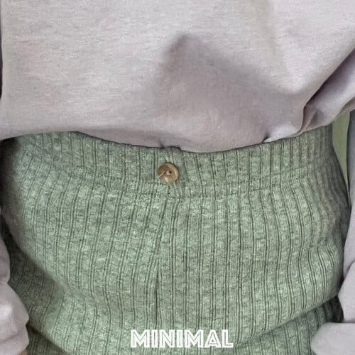 Minimal - Korean Children Fashion - #kidsstore - Button Rib Leggings - 2