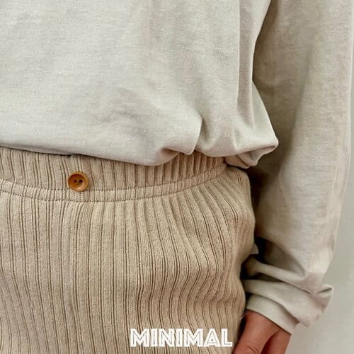 Minimal - Korean Children Fashion - #kidzfashiontrend - Button Rib Leggings - 3