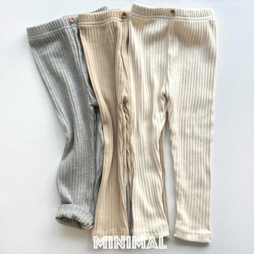 Minimal - Korean Children Fashion - #minifashionista - Button Rib Leggings - 7