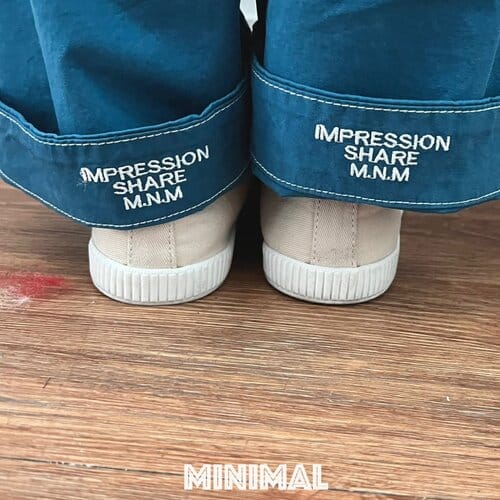 Minimal - Korean Children Fashion - #toddlerclothing - Minimal Embroider Pants - 2