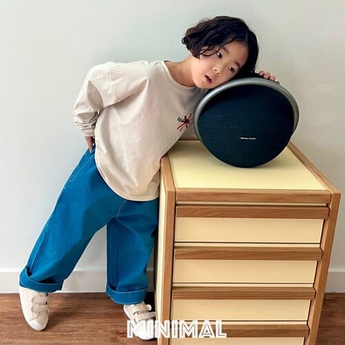 Minimal - Korean Children Fashion - #toddlerclothing - Minimal Color Tee - 8
