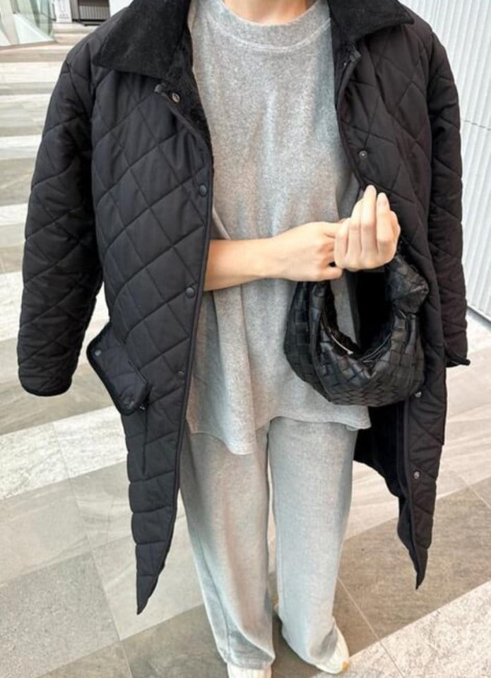 Moani - Korean Women Fashion - #momslook - Boe Quilting Coat - 3