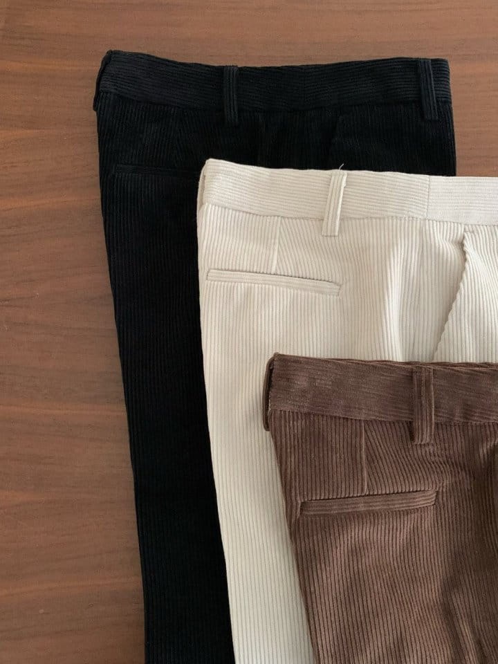 Moani - Korean Women Fashion - #momslook - Corduroy Semi Wide Pants - 9