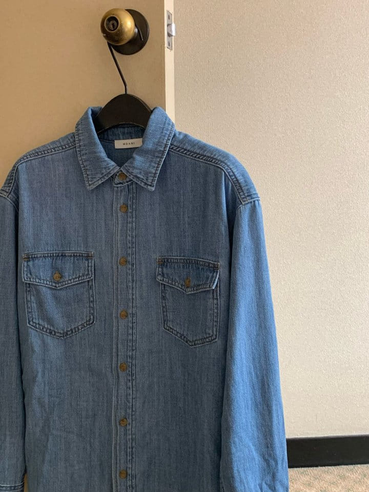 Moani - Korean Women Fashion - #momslook - Western Denim Shirts - 9