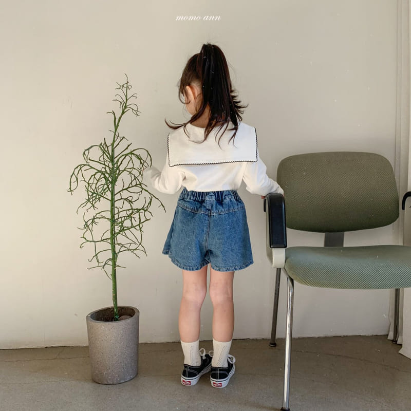 Momo Ann - Korean Children Fashion - #discoveringself - Wrap Denim Skirt
