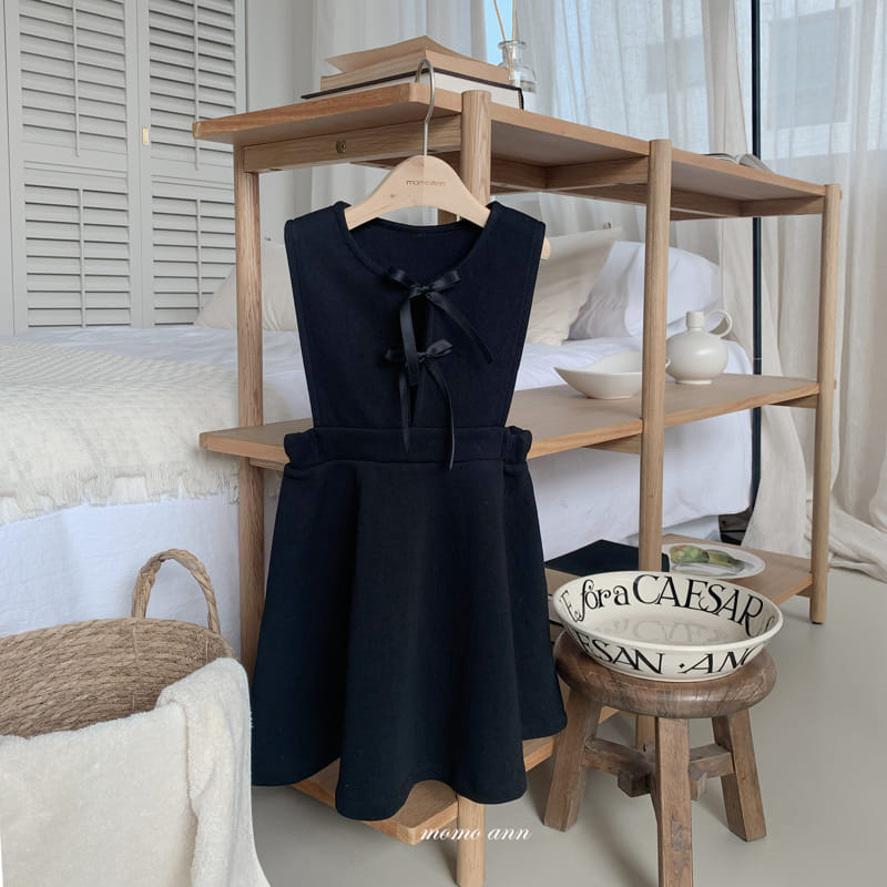 Momo Ann - Korean Children Fashion - #discoveringself - Ribbon One-Piece - 4