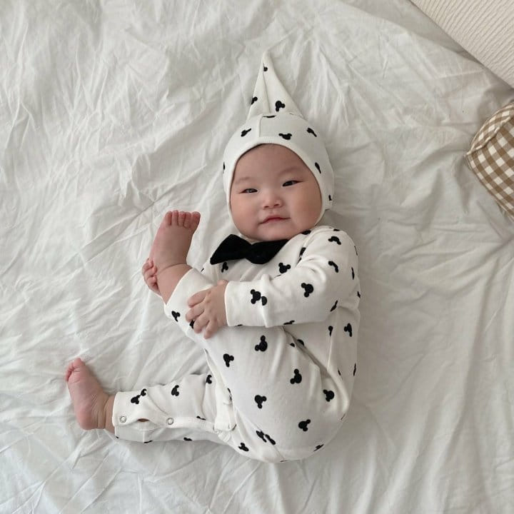 Moran - Korean Baby Fashion - #babyoutfit - BoW Tie Body Suit - 9