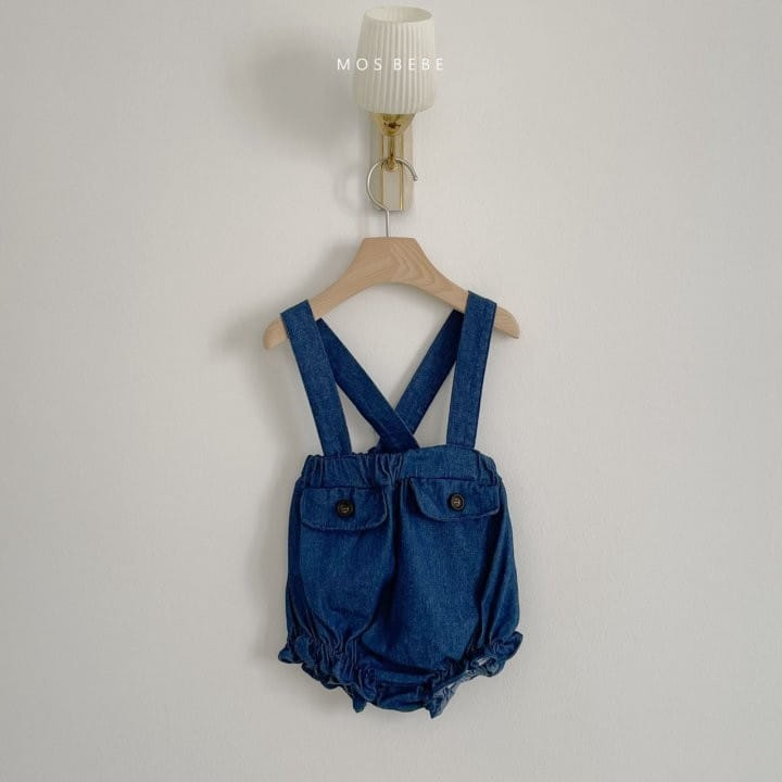 Mos Bebe - Korean Baby Fashion - #babyboutique - Frill Bloomers Dungarees - 8
