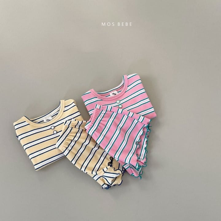 Mos Bebe - Korean Baby Fashion - #babyootd - Lollipop Top Bottom Set - 7