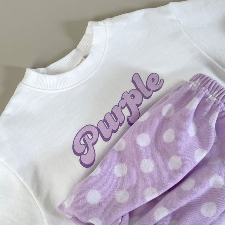 Mos Bebe - Korean Baby Fashion - #babyoninstagram - Font Dot Top Bottom Set - 4
