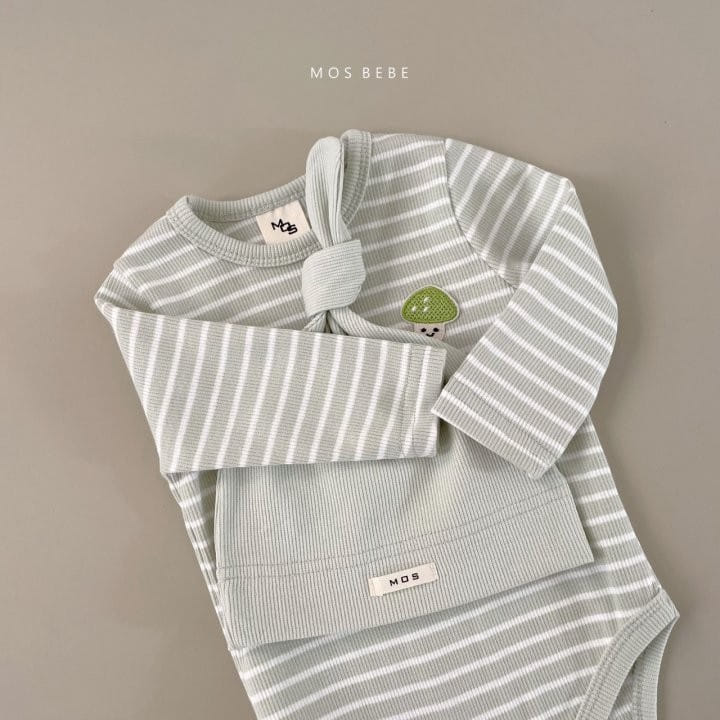 Mos Bebe - Korean Baby Fashion - #onlinebabyshop - Mushroom Beanie Body Suit - 3