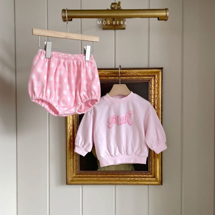 Mos Bebe - Korean Baby Fashion - #smilingbaby - Font Dot Top Bottom Set - 10
