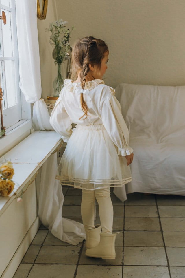Mumunbaba - Korean Children Fashion - #childofig - PoPo Mesh Skirt - 2