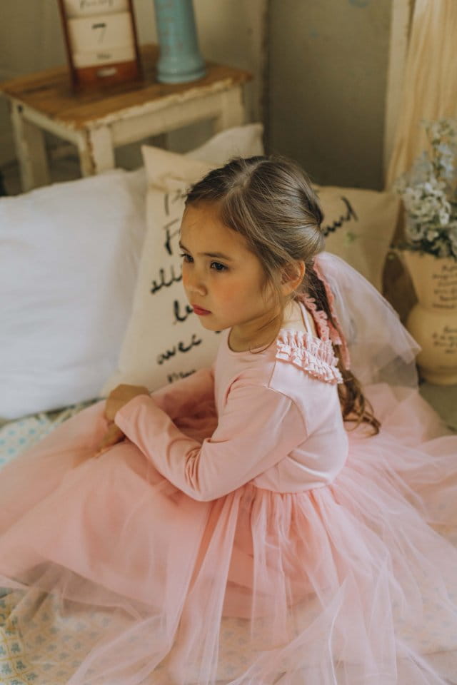 Mumunbaba - Korean Children Fashion - #discoveringself - Ballet Frill One-Piece - 4
