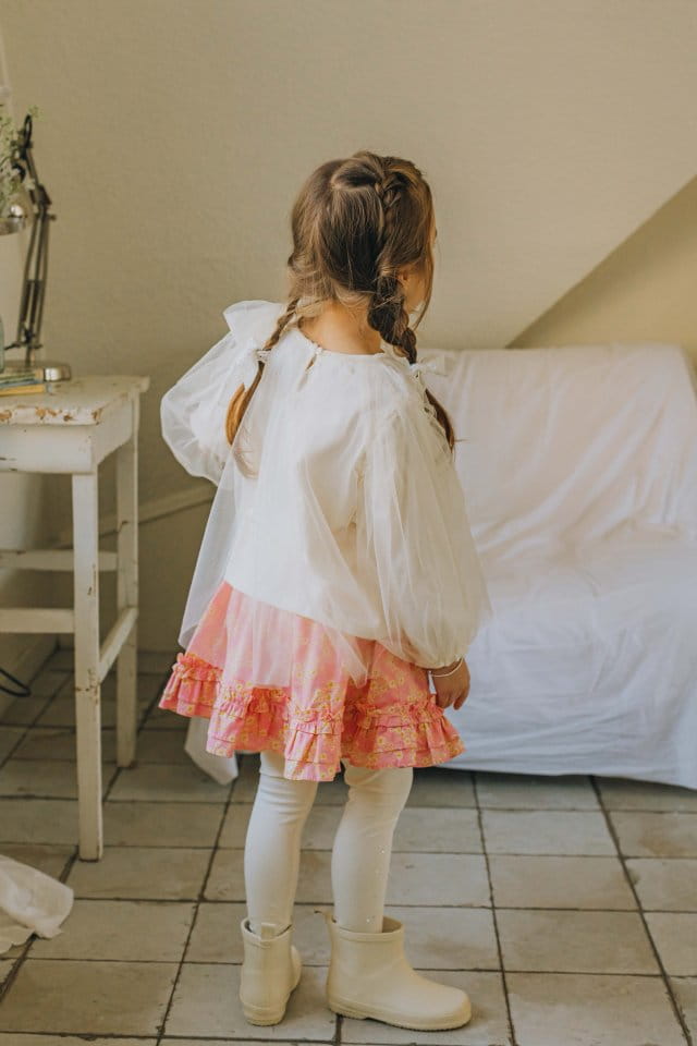 Mumunbaba - Korean Children Fashion - #fashionkids - Low Flower Skirt - 3