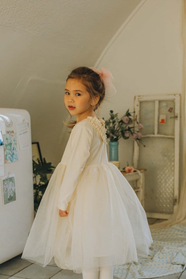 Mumunbaba - Korean Children Fashion - #kidsshorts - Ballet Frill One-Piece - 5