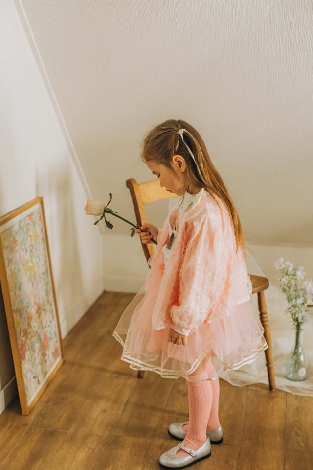 Mumunbaba - Korean Children Fashion - #kidzfashiontrend - Mute Mesh Cardigan