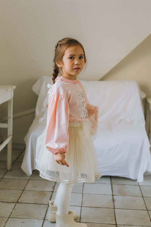 Mumunbaba - Korean Children Fashion - #littlefashionista - Ellina Paint Tee - 5
