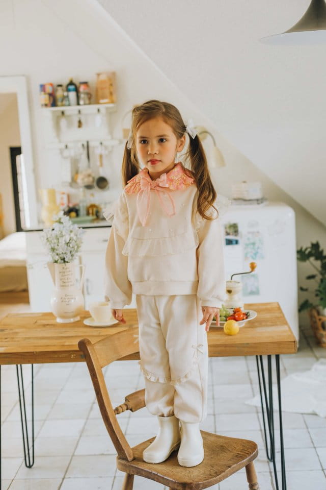 Mumunbaba - Korean Children Fashion - #minifashionista - PoPo Set Jogger Pants - 3