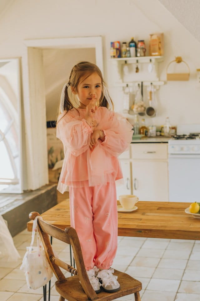 Mumunbaba - Korean Children Fashion - #minifashionista - Jane Pearl Jogger Pants - 5