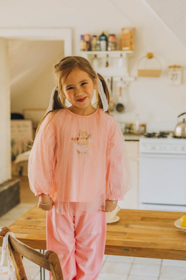 Mumunbaba - Korean Children Fashion - #prettylittlegirls - Cupid Mesh Tee - 5