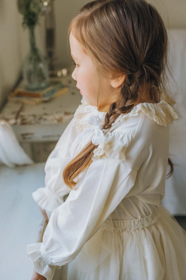 Mumunbaba - Korean Children Fashion - #stylishchildhood - Jane Shirring Tee - 2