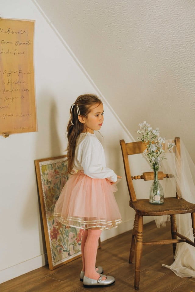 Mumunbaba - Korean Children Fashion - #stylishchildhood - PoPo Mesh Skirt